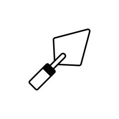 Trowel icon design with white background stock illustration