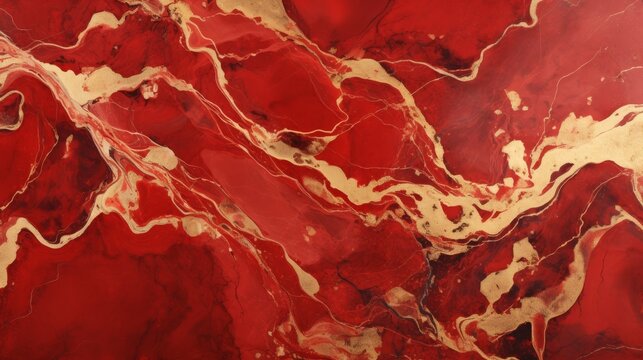 Red marble texture background pattern with high resolution.