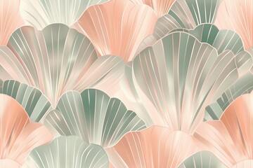 Close-Up of Pink and Green Leaves Wallpaper