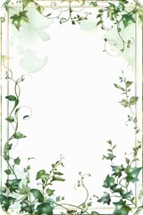 Frame With Ivy Decoration