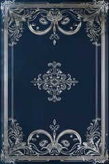 Blue Book With Silver Frame