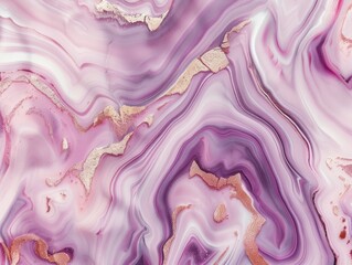 Velvety Lavender and Rose Gold Striations in Elegant Marble Serenity.
