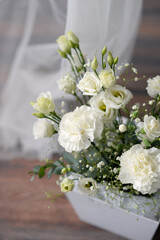 bridal bouquet, wedding flowers in an elegant bouquet