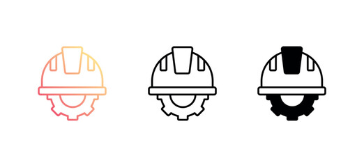 Engineer icon design with white background stock illustration