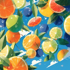 Vibrant and Juicy Fruit Design - Ideal for Advertising and Branding Projects