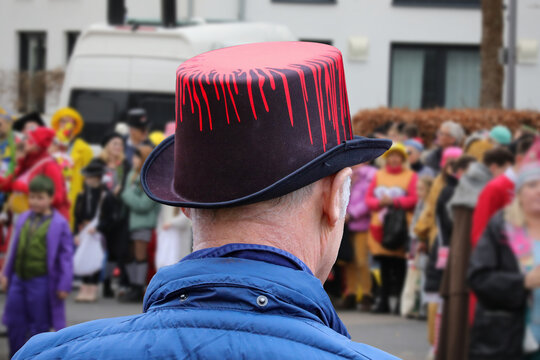 Karneval - Straßenkarneval - Blutiger Hut/Zylinder
