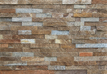 Brown stone masonry texture as background
