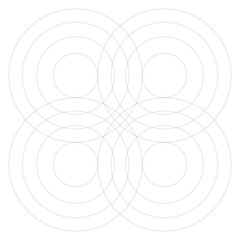 grid (four circle 2) - obrazy, fototapety, plakaty