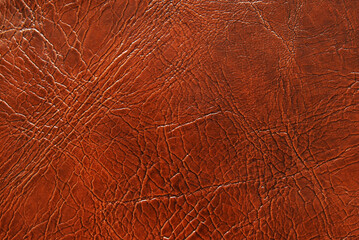Brown leather texture pattern as background
