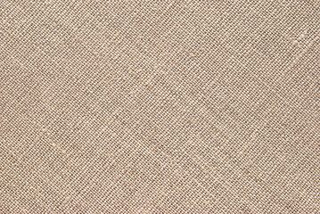 Linen fabric for background, brown gunny canvas texture as background