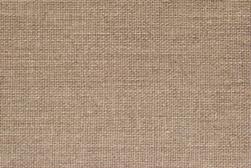 Linen fabric for background, brown gunny canvas texture as background