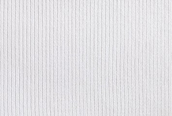 Soft white chunky knit fabric pattern close up as background