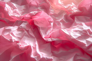 Close-up of Pink Crumpled Paper,
Close up Texture of a Pink Plastic garbage Bag
