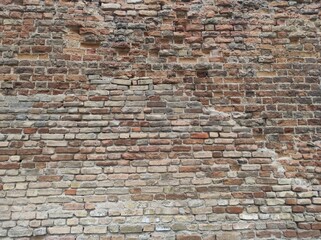 Old brick texture. blanks for design. Cracked brick