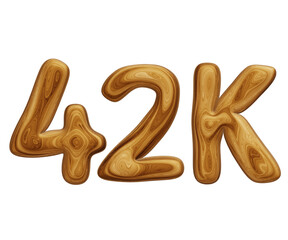 Wooden 42k for followers and subscribers celebration