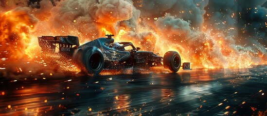 Obraz premium Racing Inferno