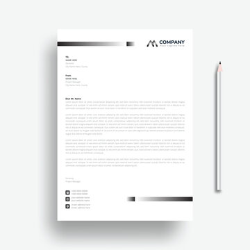  Modern Creative & Clean business style letterhead bundle of your corporate project design.set to print with vector & illustration. corporate letterhead