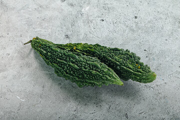Raw green exotic Bitter melon