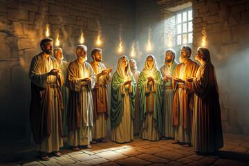 Pentecost Flames: Holy Spirit Descends - Acts of Apostles