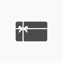 present, gift card, coupon, surprise vector icon