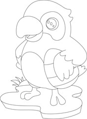 Parrot Easter Easter egg Animal Vector Graphic Art Illustration