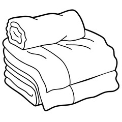 Pillow isolated on white vector icon