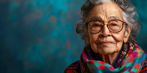 Thoughtful and Experienced Elder Capturing Cultural Traditions and Heritage