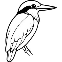 Obraz premium Kingfisher vector icon