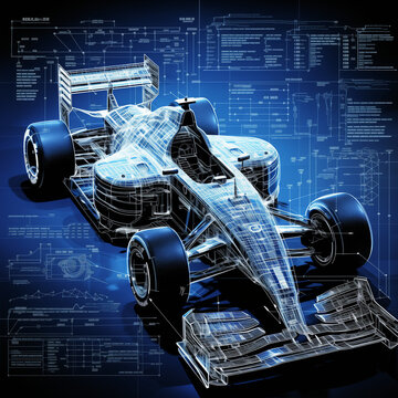 rennauto, rennwagen, motorsport, f1 , formel 1, eins, blaupause, rendering, druck, konstruktionsskizze, skizze, zeichnung, entwurf, design, entwicklung, f&2, development, motor, auto, motor, kraft, au