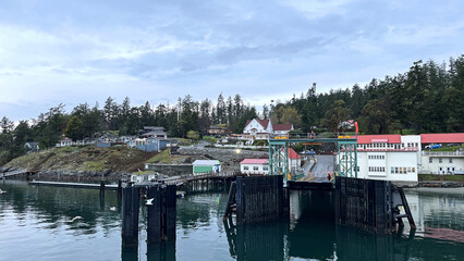 Fototapeta na wymiar Orcas Island Harbor, San Juan Islands - Washington