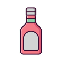 ketchup icon vector design template simple and clean