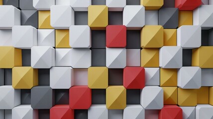 Minimalist Geometric Wallpaper with Bold Honeycomb Pattern in Vibrant Color