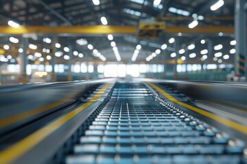 Empty roller conveyor