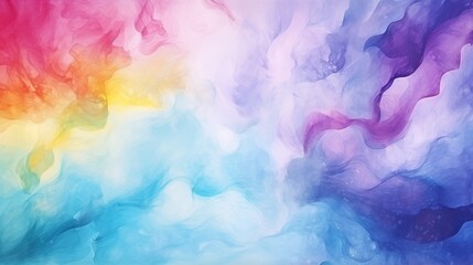 Fototapeta na wymiar Colorful pastel watercolor background with vibrant gradient
