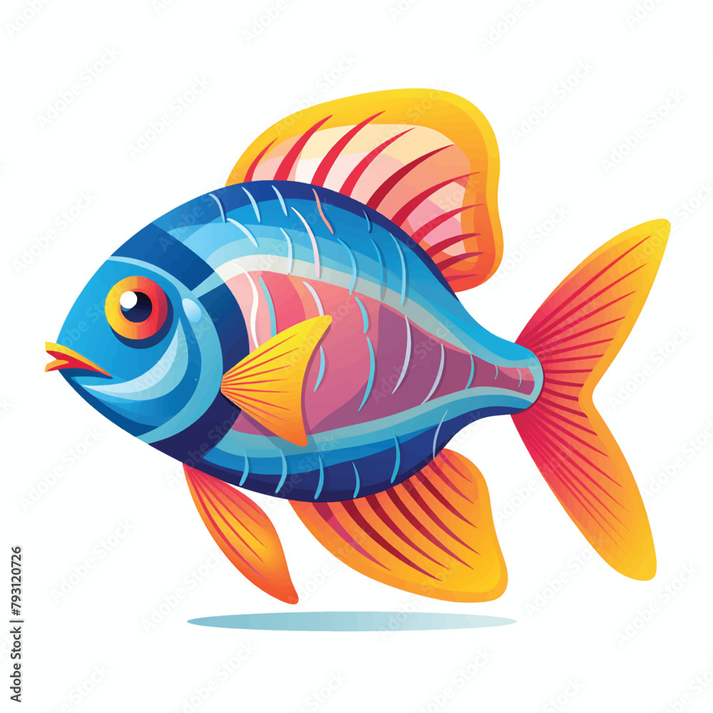 Wall mural Aquarium blue fish orange koi fish yellow color fish tri color goldfish fish skeleton vector crappie clip art white neon tetra fish losing color gold color fish discus white butterfly