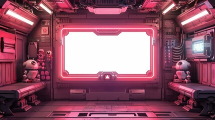b'Pink Sci-Fi Room'