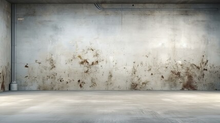 b'Grunge concrete wall and floor texture background'