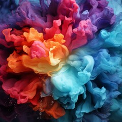 Obraz premium b'Colorful Smoke Explosion'