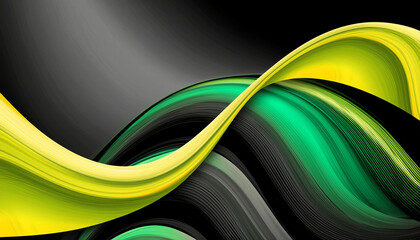 abstract green wave background