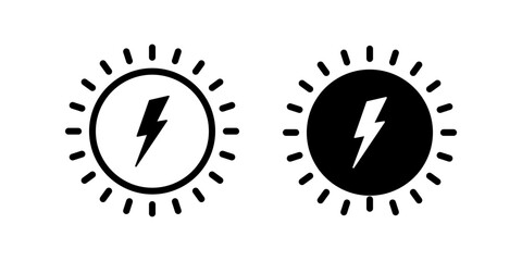 Power icon set. flat illustration of vector icon