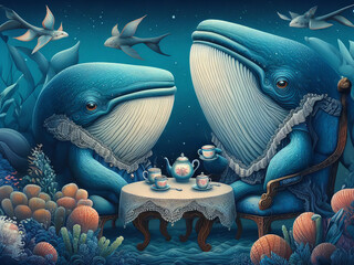 Tea for blue whales