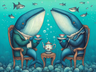 Tea for blue whales