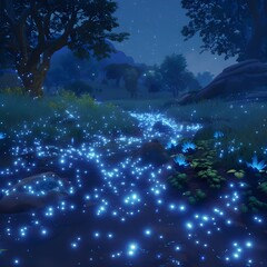 Enchanted Night River