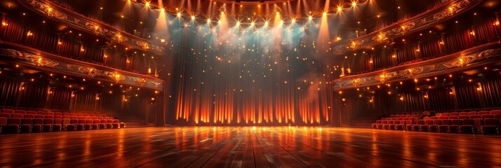 A breathtaking spectacle of luxury, with monumental stage design and spectacular lighting. - 793129944