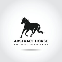 Abstract Horse Logo template. Vector Illustrator