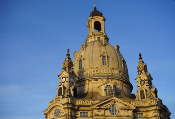 Kuppel der Frauenkirche in Dresden - obrazy, fototapety, plakaty