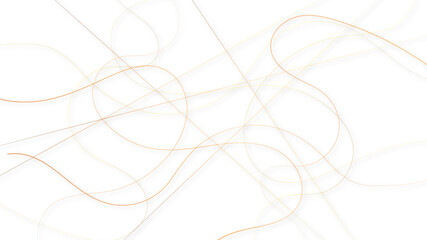 Colorful random pattern line stroke on a transparent background. Decorative golden pattern with tangled curved lines. Random chaotic lines abstract geometric pattern vector background.	
