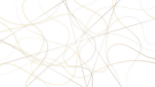 Random line pattern background. Decorative pattern with tangled curved lines. Random chaotic lines abstract geometric pattern vector background.	