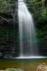 Fototapeta na wymiar Lamiña Waterfalls in the Saja-Besaya Natural Park. Cantabria. Spain