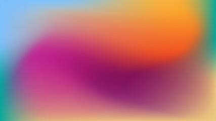 Holographic gradient abstract fantasy backdrop with noisy fairy sparkles. Colorful Vibrant Gradient Background. For covers, wallpapers, branding, social media and other projects.